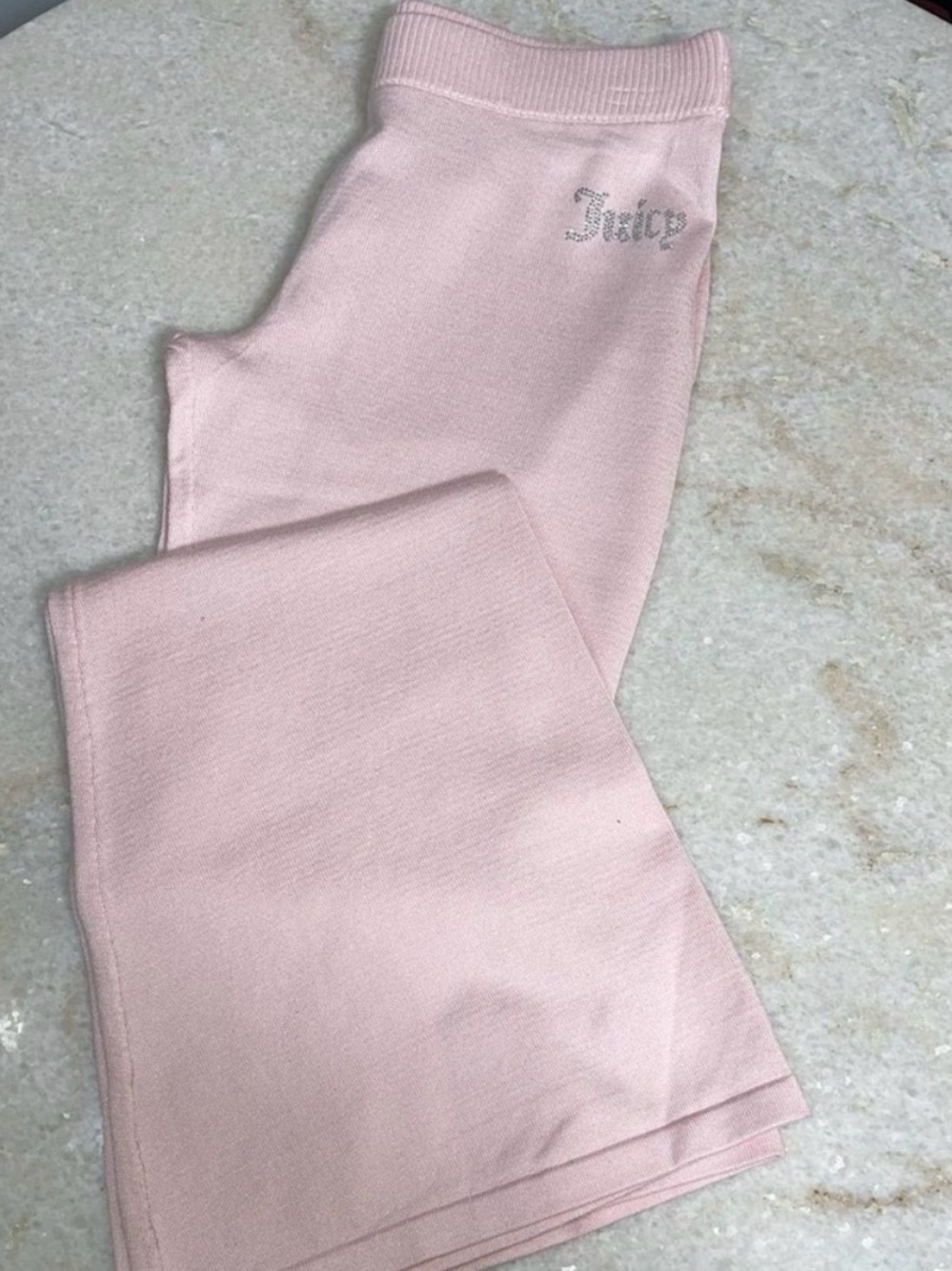 Juicy Couture Baby Pink Sweatpants with Rhinestone Logo